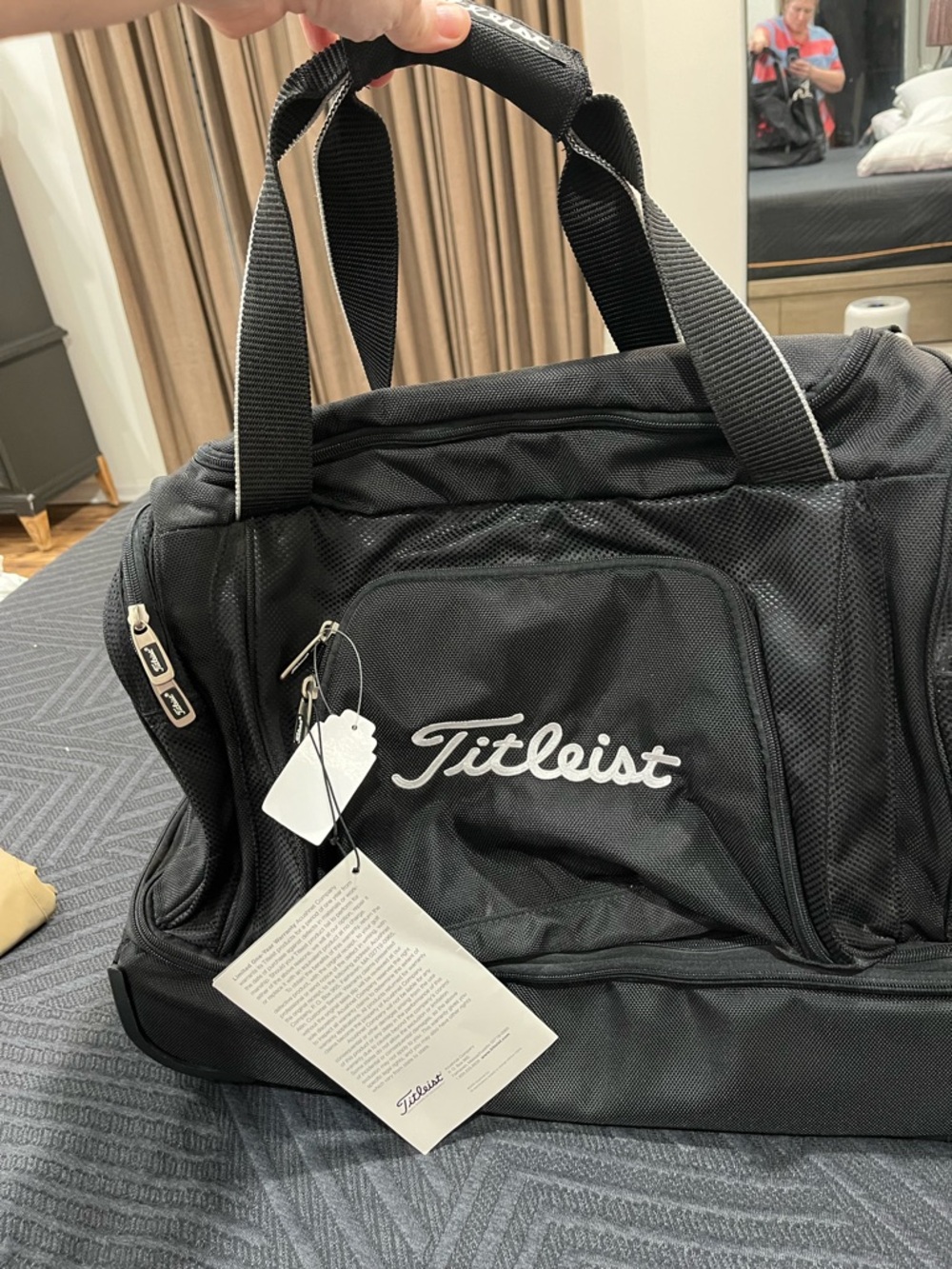 Titleist Black Logo Golf Travel Duffel